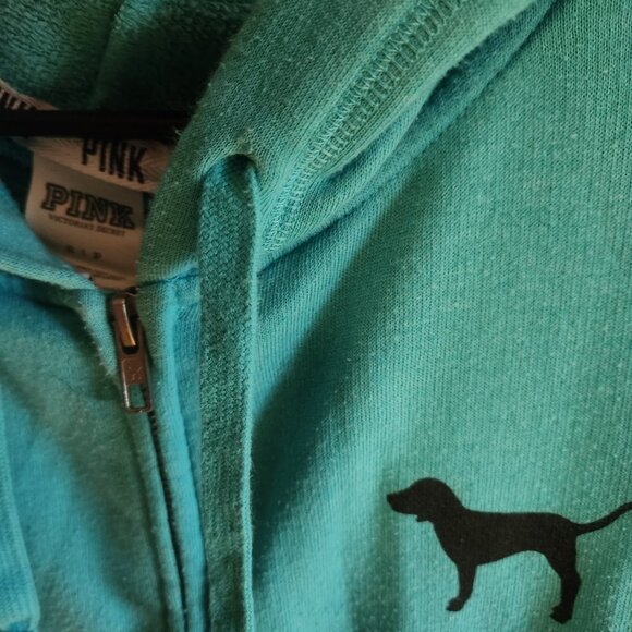 Pink Victoria's Secret Zip Up Hoodie - Picture 3 of 3